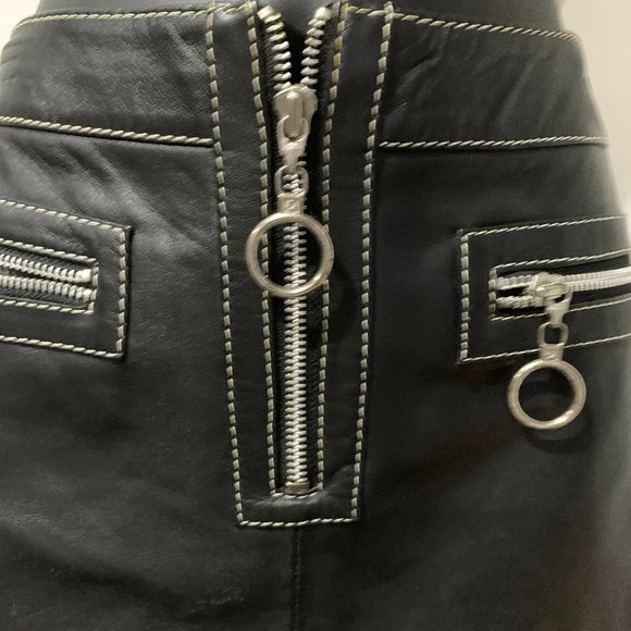 NWT Michael Kors Tweed Jacket 100% Leather Mini Skirt  Size 2 - Picture 2 of 12